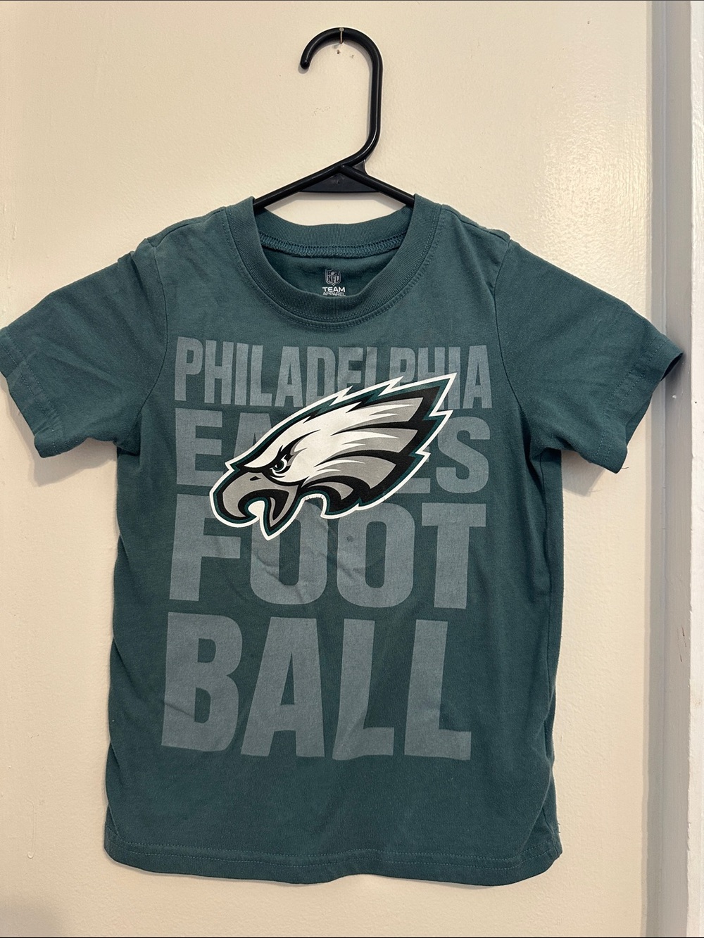 NFL Philadelphia Eagles Teal Green Kids Short Sleeve Tee